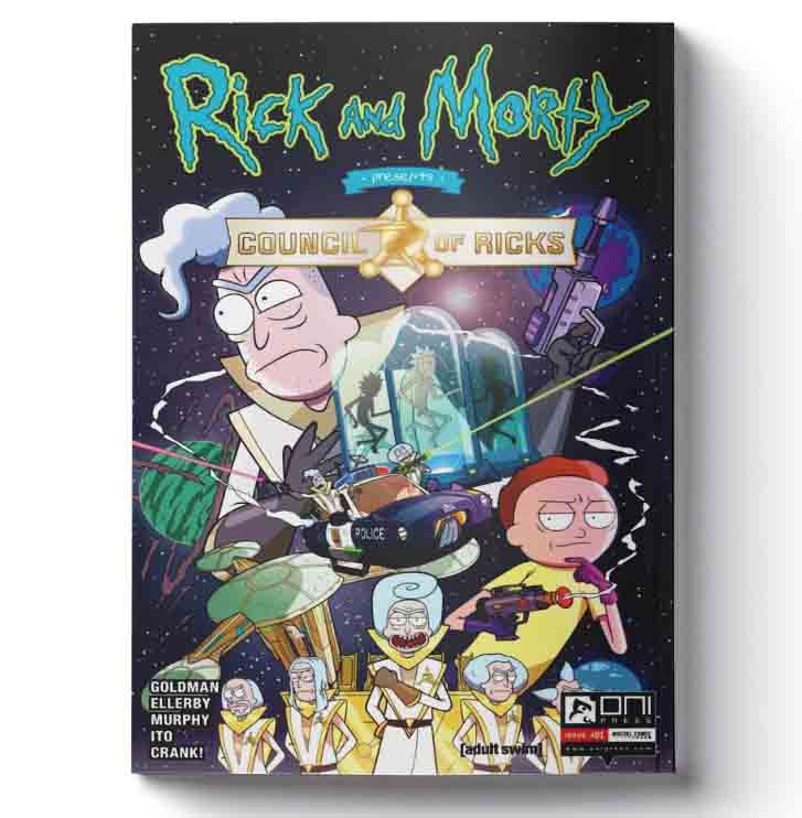 21344 کمیک rick and morty council of ricks
